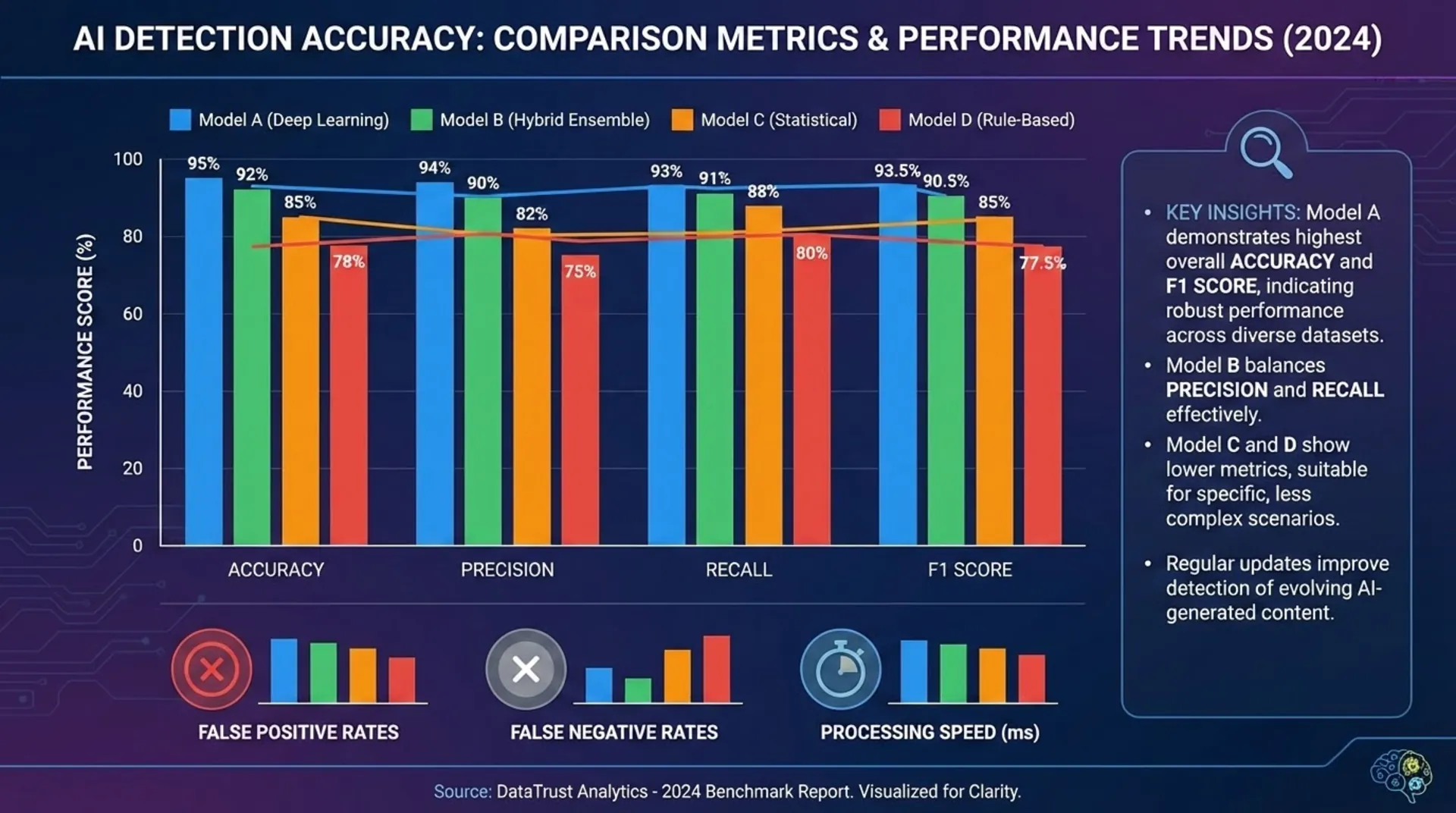 AI detection accuracy comparison chart showing performance metrics